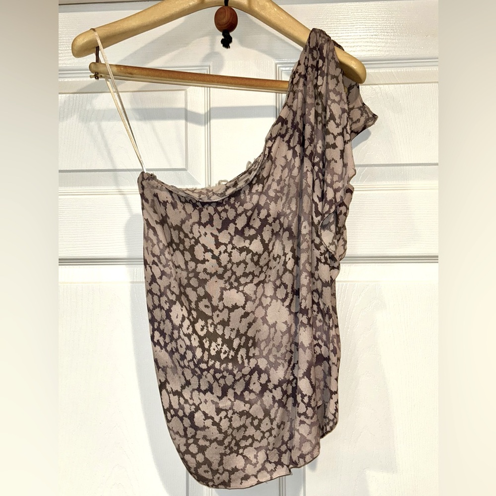 Rebecca Taylor one shoulder blouse size 6